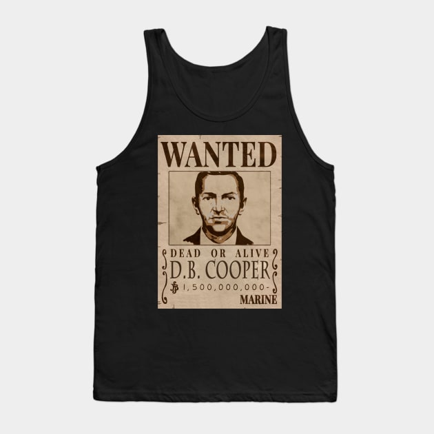 wanted db cooper Tank Top by PRESENTA